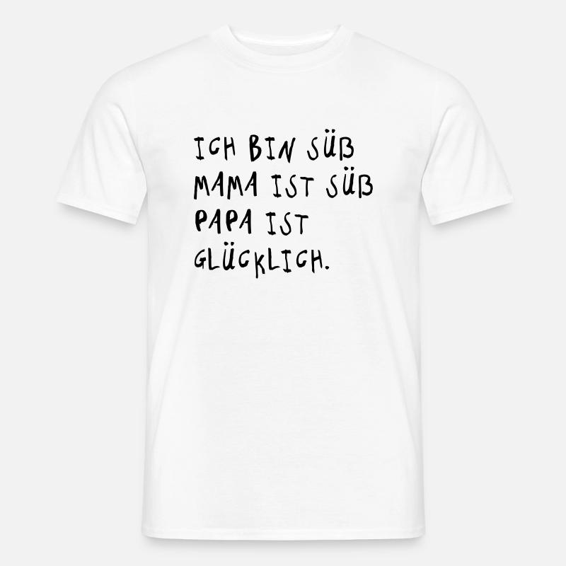 Ich bin süß (Spruch) - Männer T-Shirt - Weiß