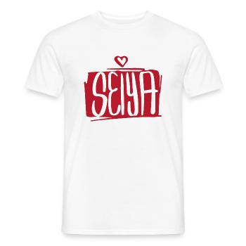 Seiya - T-shirt homme - blanc - Devant - AI Model Male 178 dark (178cm)