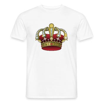 Krone - Männer T-Shirt - Weiß - Vorne - AI Model Male 178 dark (178cm)