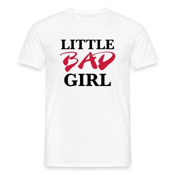 Little bad girl - T-shirt homme - blanc - Devant - AI Model Male 178 dark (178cm)