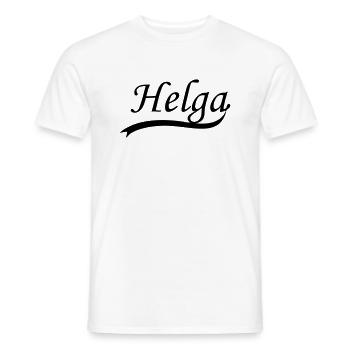 (helga) - Männer T-Shirt - Weiß - Vorne - AI Model Male 178 dark (178cm)