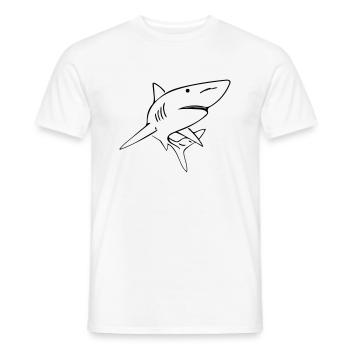 Hai - Vector Design - T-shirt homme - blanc - Devant - AI Model Male 178 dark (178cm)