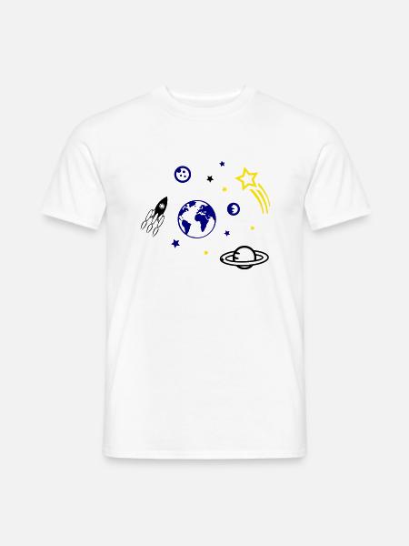 universe - Men's T-Shirt - white