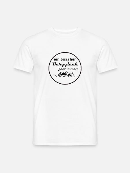 Bergglück! - Männer T-Shirt - Weiß