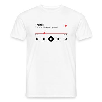 Trance - Männer T-Shirt - Weiß - Vorne - AI Model Male 178 dark (178cm)