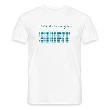 Lieblings Shirt - Männer T-Shirt - Weiß - Vorne - AI Model Male 178 dark (178cm)