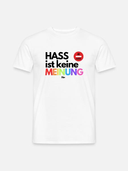 HASS ist keine MEI Facebook Post - Männer T-Shirt - Weiß