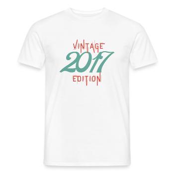 Jahrgang 2017 Ausgabe - Männer T-Shirt - Weiß - Vorne - AI Model Male 178 dark (178cm)