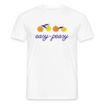 Squeezey au citron facile à presser - T-shirt homme - blanc - Devant - AI Model Male 178 dark (178cm)