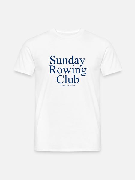 Sunday Rowing Club - Rudern - Ruderer - Ruderin - Männer T-Shirt - Weiß