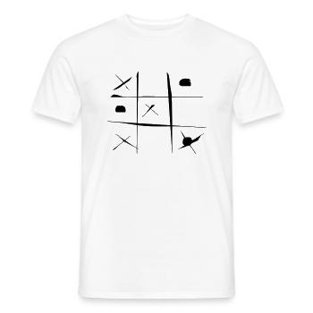 TicTacToe - Männer T-Shirt - Weiß - Vorne - AI Model Male 178 dark (178cm)