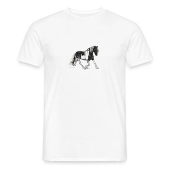 horse163 - Männer T-Shirt - Weiß - Vorne - AI Model Male 178 dark (178cm)