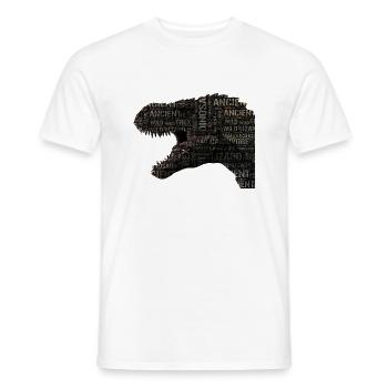 dinosaure - T-shirt homme - blanc - Devant - AI Model Male 178 dark (178cm)