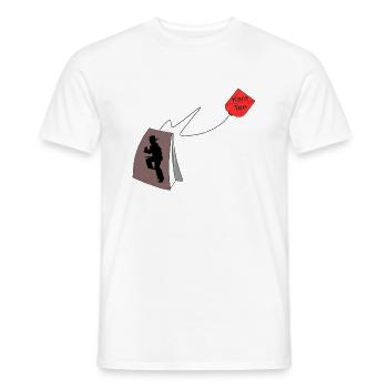 KaraTee. karaté - T-shirt homme - blanc - Devant - AI Model Male 178 dark (178cm)