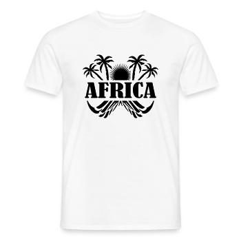 africa - Männer T-Shirt - Weiß - Vorne - AI Model Male 178 dark (178cm)