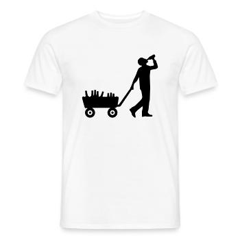 Alkohol - Männer T-Shirt - Weiß - Vorne - AI Model Male 178 dark (178cm)