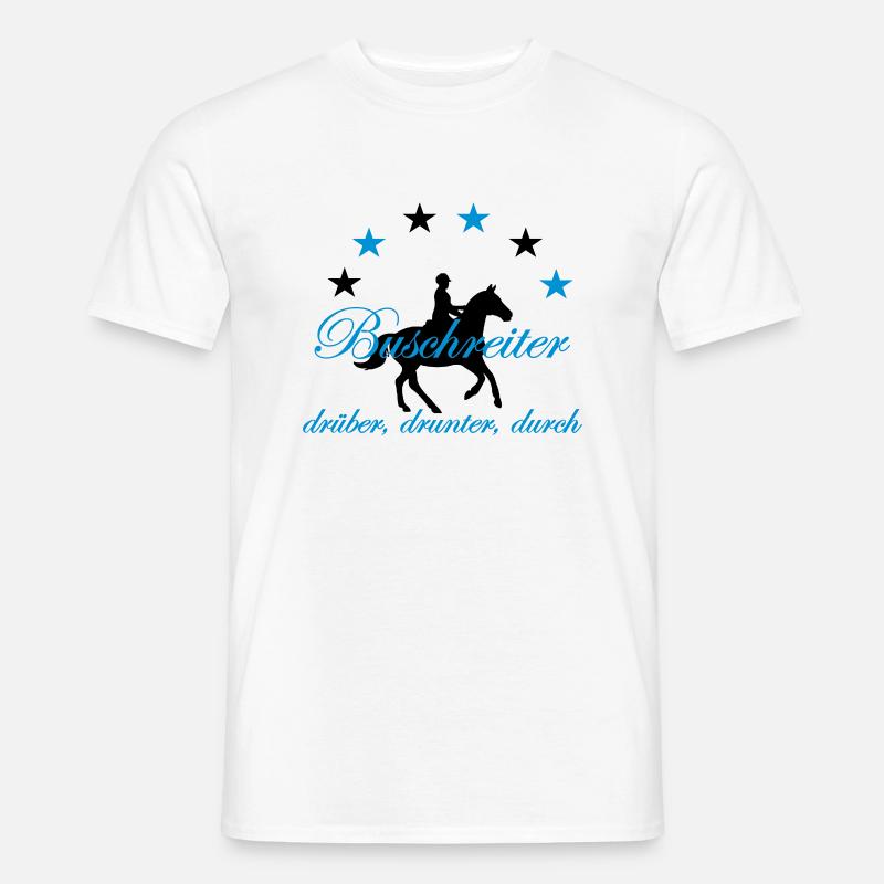 Buschreiter, drüber, drunter, durch - Männer T-Shirt - Weiß