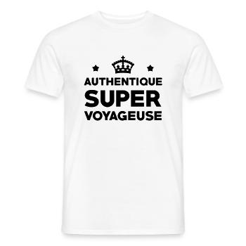 Touriste / Tourisme / Voyage / Vacances / Soleil - T-shirt homme - blanc - Devant - AI Model Male 178 dark (178cm)