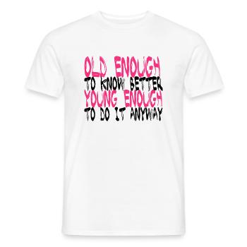 Birthday Shirt - Best Quotation - T-shirt homme - blanc - Devant - AI Model Male 178 dark (178cm)