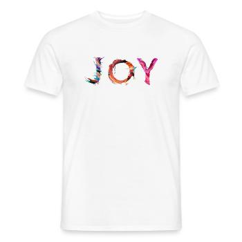 Joy - T-shirt homme - blanc - Devant - AI Model Male 178 dark (178cm)