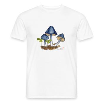 Steel-blue reddish - Men's T-Shirt - white - Front - AI Model Male 178 dark (178cm)