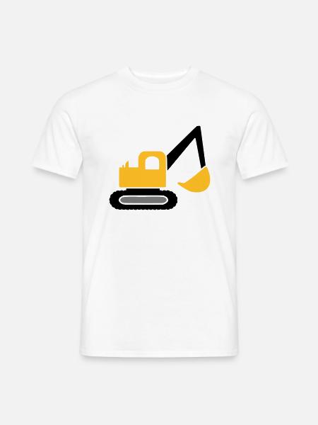 Excavator vehicle - Men's T-Shirt - white