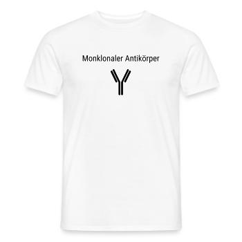 Corona-Shirt Monoklonaler Antiköper - Männer T-Shirt - Weiß - Vorne - AI Model Male 178 dark (178cm)