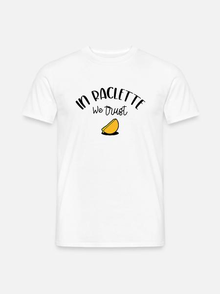 In Raclette We Trust - Men's T-Shirt - white