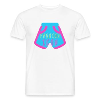Fashion - Men's T-Shirt - white - Front - AI Model Male 178 dark (178cm)