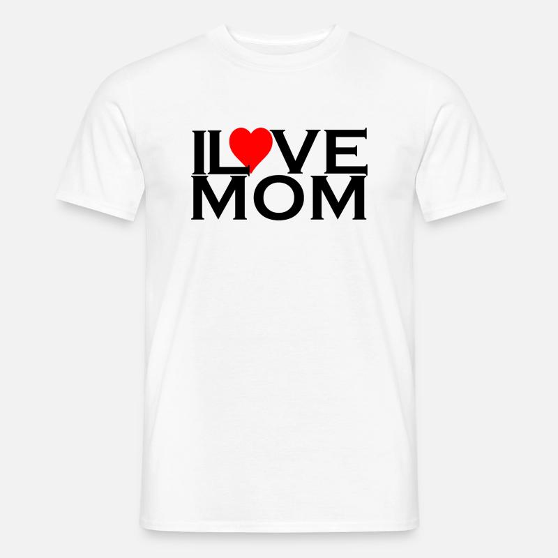Ich liebe Mama - Männer T-Shirt - Weiß