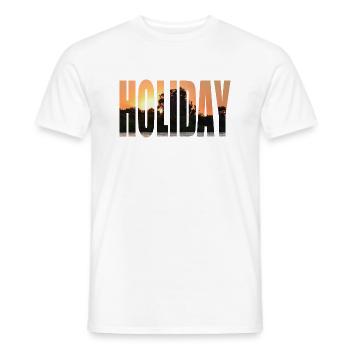 Holiday - Men's T-Shirt - white - Front - AI Model Male 178 dark (178cm)