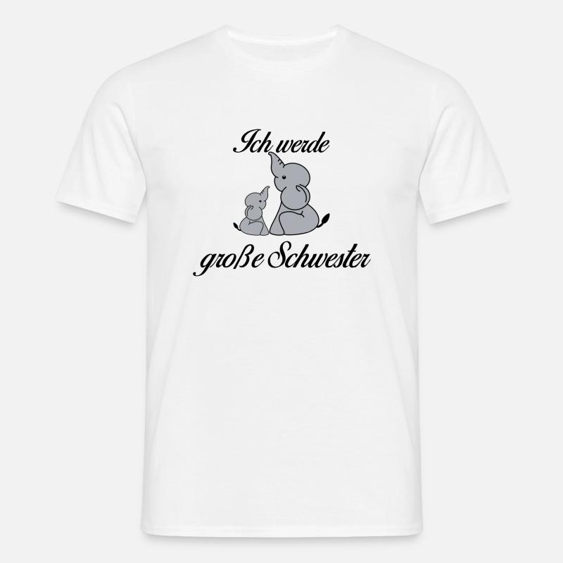 Große Schwester - Männer T-Shirt - Weiß
