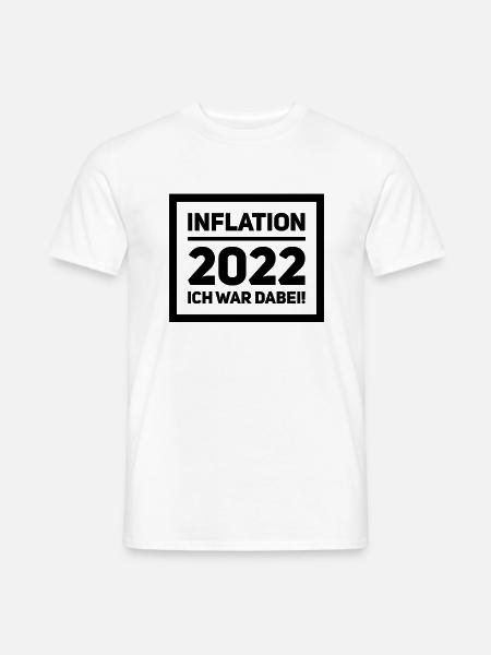 Inflation 2022 - Männer T-Shirt - Weiß