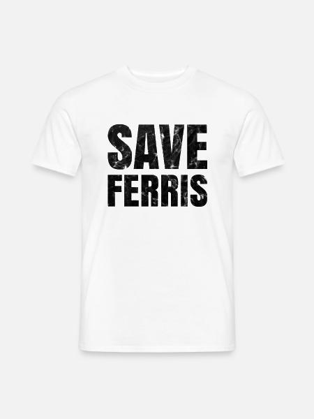 Distressed Save Ferris T-Shirt - Männer T-Shirt - Weiß