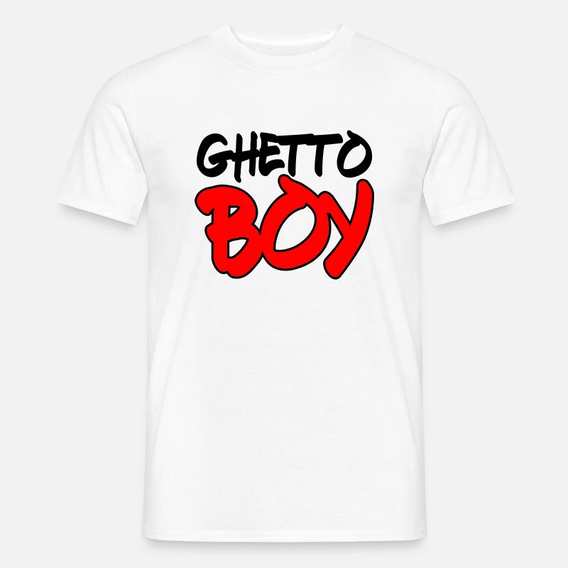 ghetto boy 2 - Männer T-Shirt - Weiß