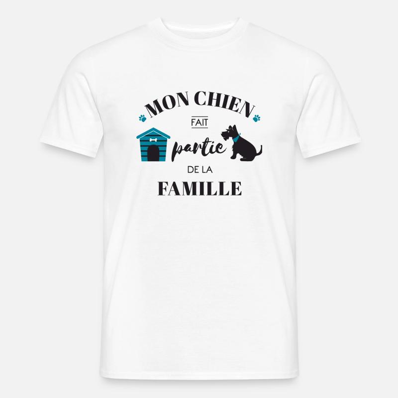 toutou04 Plan de travail 1 - T-shirt homme - blanc