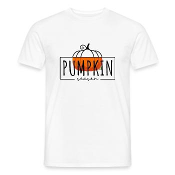 Kürbis-Saison - Männer T-Shirt - Weiß - Vorne - AI Model Male 178 dark (178cm)