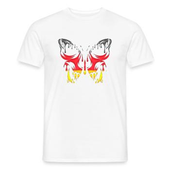 Allemagne Pays Drapeau États officiels Continent - T-shirt homme - blanc - Devant - AI Model Male 178 dark (178cm)