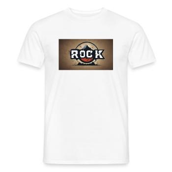 T-shirt Rock - Männer T-Shirt - Weiß - Vorne - AI Model Male 178 dark (178cm)