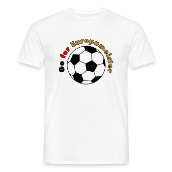 Go for Europameister - Männer T-Shirt - Weiß - Vorne - AI Model Male 178 dark (178cm)