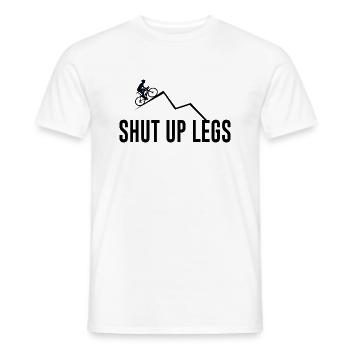 Fahrrad Spruch Radsport shut up legs - Männer T-Shirt - Weiß - Vorne - AI Model Male 178 dark (178cm)