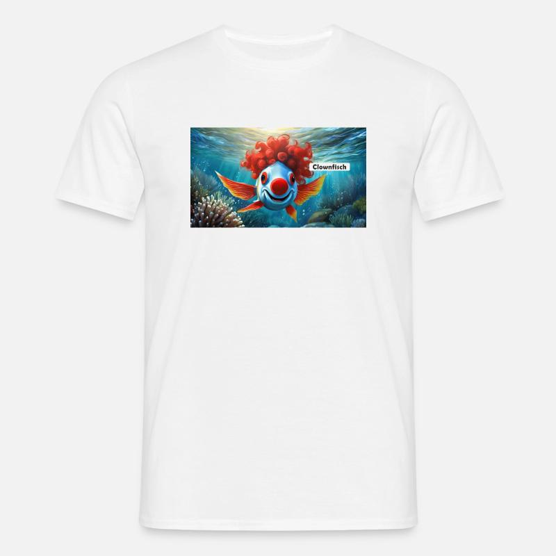 Pun ambiguous german expression - Clownfisch - Men's T-Shirt - white