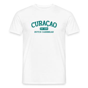 Curacao - Est 1499 - Dutch Caribbean - Karibik - Männer T-Shirt - Weiß - Vorne - AI Model Male 178 dark (178cm)