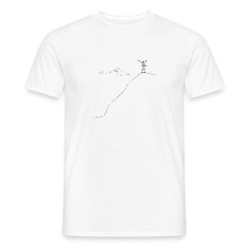 Gelassener Berg-Sonnenaufgang Mountain Sunrise - Männer T-Shirt - Weiß - Vorne - AI Model Male 178 dark (178cm)