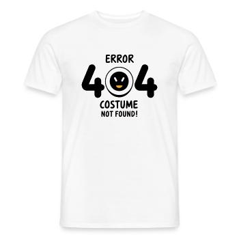 Error 404 Costume not found - Männer T-Shirt - Weiß - Vorne - AI Model Male 178 dark (178cm)