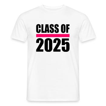 Class of 2025 - Männer T-Shirt - Weiß - Vorne - AI Model Male 178 dark (178cm)
