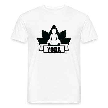 Yoga Meditation Spa Namaste - Männer T-Shirt - Weiß - Vorne - AI Model Male 178 dark (178cm)