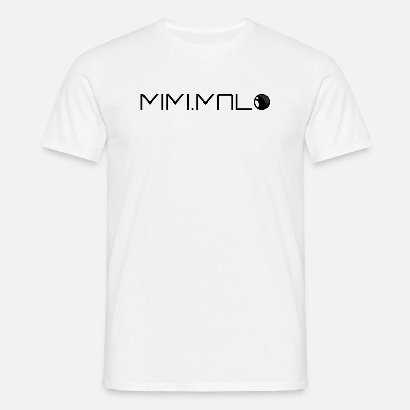 MIMIMAL Basic - Männer T-Shirt - Weiß