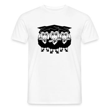 3 Schafe Zeugnis College Abi Drei Schüler Team - Männer T-Shirt - Weiß - Vorne - AI Model Male 178 dark (178cm)