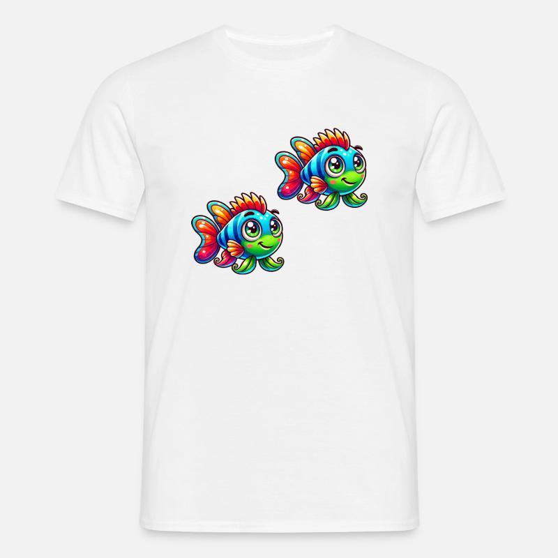 fish comic 2 - Männer T-Shirt - Weiß